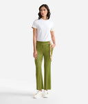 ALVIERO MARTINI T-shirt in jersey di cotone stretch con manica strass Bianca