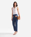 ALVIERO MARTINI Jeans in denim leggero con tasche applicate Blu Scuro