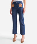 ALVIERO MARTINI Jeans in denim leggero con tasche applicate Blu Scuro