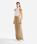 ALVIERO MARTINI Pantaloni con tasconi in fluido mano pesca Deserto