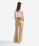 ALVIERO MARTINI Pantaloni con tasconi in fluido mano pesca Deserto