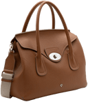CALEIDOS borsa a mano in pelle cuoio made in Italy mis grande