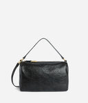 Alviero Martini Antique Geo Leather bauletto Nero