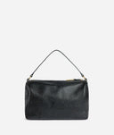 Alviero Martini Antique Geo Leather bauletto Nero