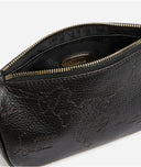 Alviero Martini Antique Geo Leather sottospalla mini Nera