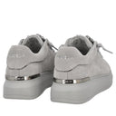 Tosca blu Sneaker Luxe in suede con pietre gioiello colore grigio scuro