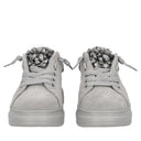 Tosca blu Sneaker Luxe in suede con pietre gioiello colore grigio scuro