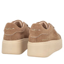 Tosca blu Sneaker Sweet City in suede con cuore gioiello colore cuoio