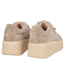 Tosca blu Sneaker Sweet City in suede con fiocchetti colore beige
