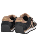 Tosca blu Sneaker Eclipse in cavallino con charm colore bianco/cuoio
