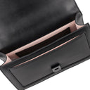 Tosca blu Tracollina Sweet Bag in pelle con cuore colore nero