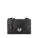 Tosca blu Tracollina Sweet Bag in pelle con cuore colore nero