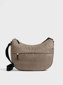 Borbonese B-CLUB LUNA BAG MEDIUM Borsa a tracolla in Tessuto riciclato Op