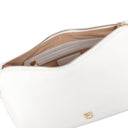 Tosca blu Sacca in pelle Roma con logo colore bianco