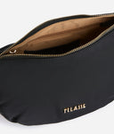 Alviero Martini Breeze Nylon tracolla a mezzaluna piccola Nera