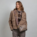 THE BRIDGE Borsa tracolla in pelle chiusa con zip FRIDA