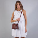 THE BRIDGE Borsa in pelle donna con tracolla removibile IRENE