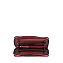 Tosca blu Portafoglio zip around grande in pelle