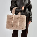 Tosca blu Shopping bag Cleo con manici regolabili