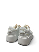 Tosca blu Sneaker Sweet City in pelle con fiocchetti colore bianco