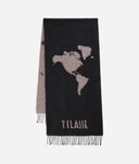 Alviero Martini Sciarpa Geo Pieno in misto lana e cotone 40x170