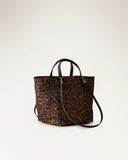 Borbonese Borsa Shopping S. Donna OP Naturale in Tessuto e Vitello Stampa OP e animalier con Manici