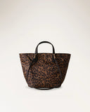 Borbonese Borsa Shopping S. Donna OP Naturale in Tessuto e Vitello Stampa OP e animalier con Manici