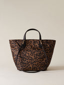 Borbonese Borsa shopping PRIVE in tessuto stampa Op e animalier