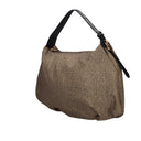 Borbonese PRIVE BORSA HOBO  Borsa a spalla c/ tracolla in Tessuto riciclato Op e Pelle