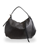 Borbonese PRIVE BORSA HOBO  Borsa a spalla c/ tracolla in Tessuto riciclato Op e Pelle