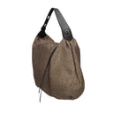 Borbonese PRIVE BORSA HOBO  Borsa a spalla c/ tracolla in Tessuto riciclato Op e Pelle