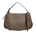 Borbonese PRIVE BORSA HOBO  Borsa a spalla c/ tracolla in Tessuto riciclato Op e Pelle
