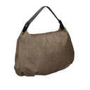 Borbonese PRIVE BORSA HOBO  Borsa a spalla c/ tracolla in Tessuto riciclato Op e Pelle