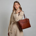 THE BRIDGE Borsa shopper in pelle LUCREZIA