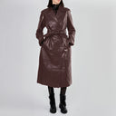 Tosca Blu Trench Lungo Lyala in Pelle Elegante