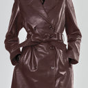 Tosca Blu Trench Lungo Lyala in Pelle Elegante