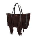 Tosca blu Shopping Kate in suede con frange