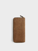 Borbonese PORTAFOGLIO LARGE ZIP AROUND SLIM di Pelle