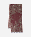 Alviero Martini Sciarpa Geo Pieno Cuori in misto lana e modal 40x180