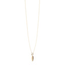 Sodini bijoux Collana lunga perle foglia pendente Daphne