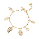 Sodini bijoux Bracciale groumette e foglie Daphne