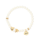 Sodini bijoux Bracciale elastico perle e perla abbracciata Daphne