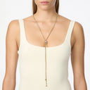 Sodini bijoux Collana cravatta charm geometrico Hera - Multicolor