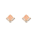 sodini bijoux Piccoli orecchini cristallo e zirconi Hera - Rosa