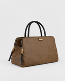 Borbonese URBAN Borsa a mano in tela rivestita Op e Pelle