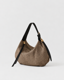 Borbonese PRIVE BORSA HOBO SMALL Borsa a mano in tessuto Op e Pelle
