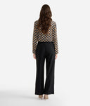 Alviero Martini Pantaloni palazzo con bottoni logati 1ᴬ Classe