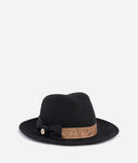 Alviero Martini Cappello in feltro con fiocco Nero