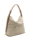 CALEIDOS Borsa a sacca in pelle beige made in Italy